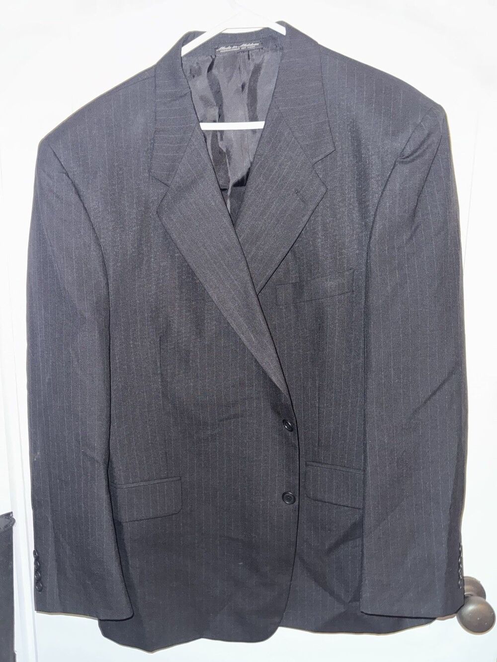 Mens Size 48R Kilburne and Finch Black 2 Button Single Breasted Blazer